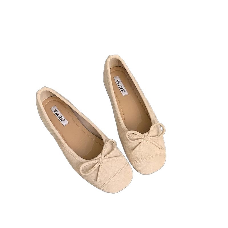 2026 primavera y verano nuevo fondo plano francés arco superficial moda vestido universal zapatos de mujer Mary Jane
