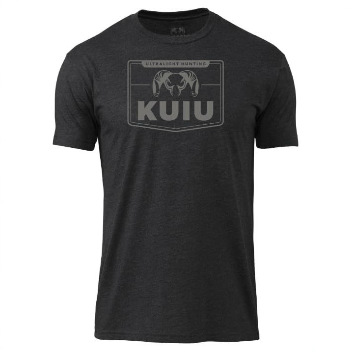 Kuiu Logo Men's T-Shirt Lightweight Cotton Polyester Hunting Soft Durable Standard Fit Crew Neck Short Sleeve