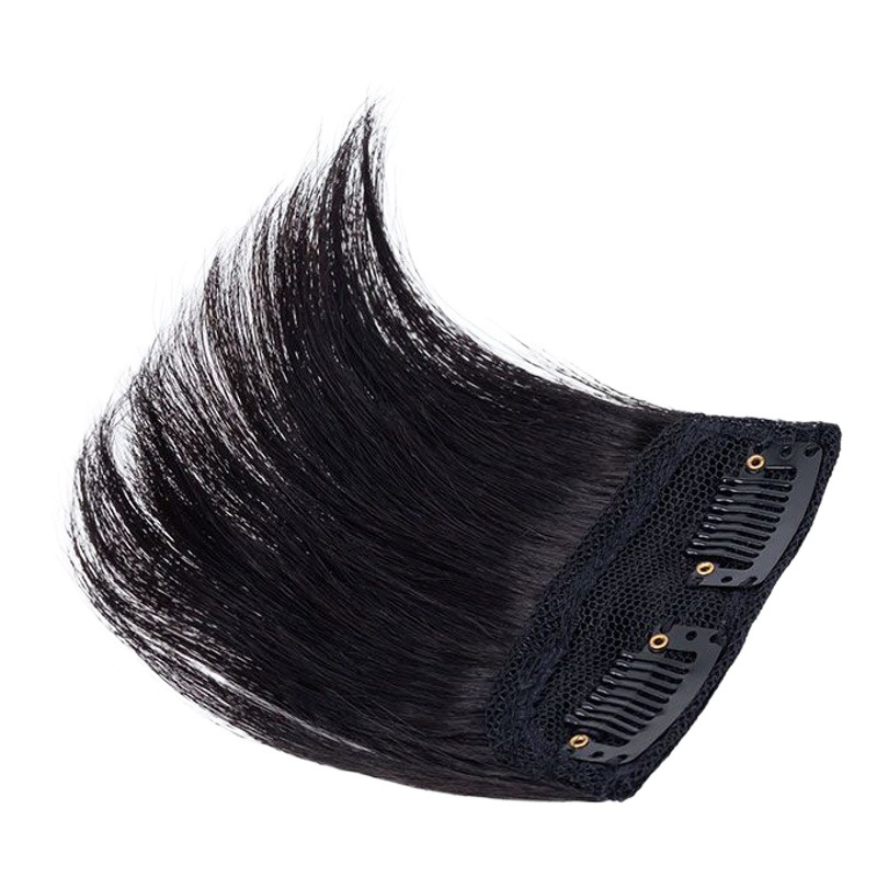 Peluca pad pelo raíz de una pieza invisible inconsútil pad pelo pieza dos lados engrosamiento pelo aumento volumen esponjoso cabeza pelo reemplazo pieza