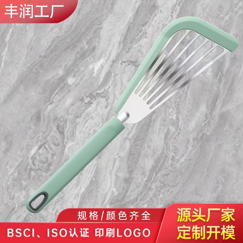 Fabricante personalizado pala de pesca de resina de alta temperatura pala de fugas de pala de acero inoxidable pala de resina de resina pala de verduras de cocina