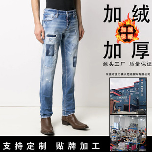 Custom Factory Spring Multi-Pocket Overalls Men's Loose Large Size Pure Cotton Casual Trousers High Quality Trendy Brand Men's Wear