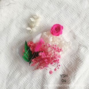 Everlasting Rose Flower Combination DIY Teacher's Day Gift Straw Hat Decoration Photo Frame Sticker Team Building Event Warm-Up