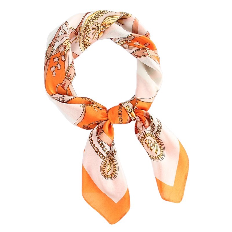 Bufanda de seda para mujer 2025 nuevo estilo 70 bufanda cuadrada cuello de sensación de alta gama para dar regalos a los ancianos para las madres práctica y versátil con camisa