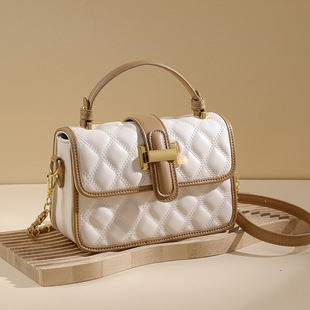 This Year's Popular Small Bags for Women Spring 2025 New Fashion Versatile Quilted Chain Crossbody Bag Handheld Small Square Bag