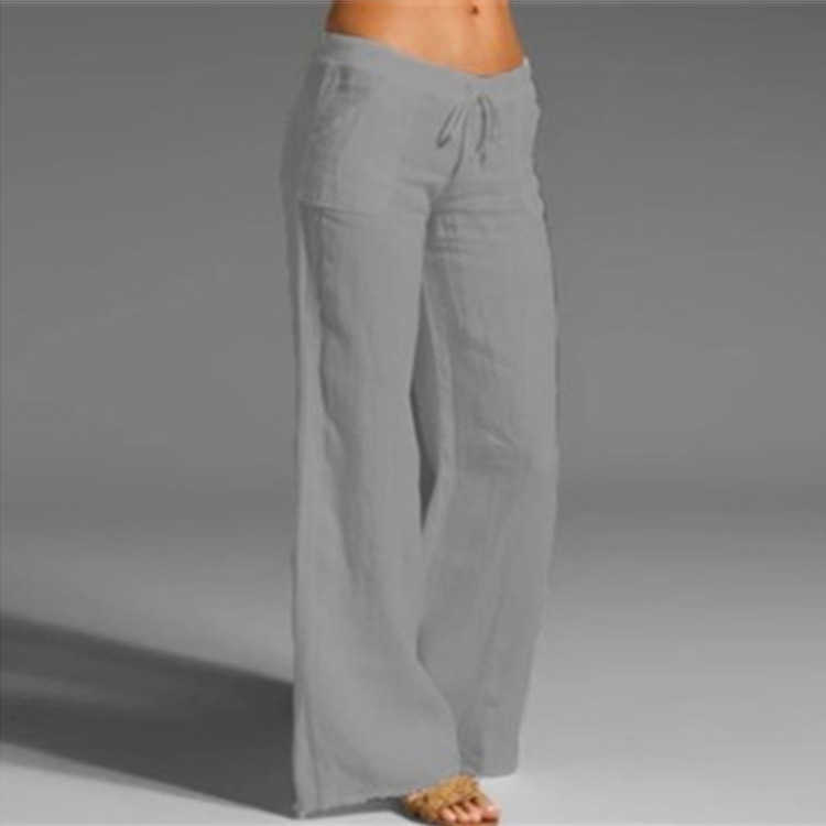 Women's Daily Streetwear Solid Color Full Length Casual Pants Wide Leg Pants display picture 3