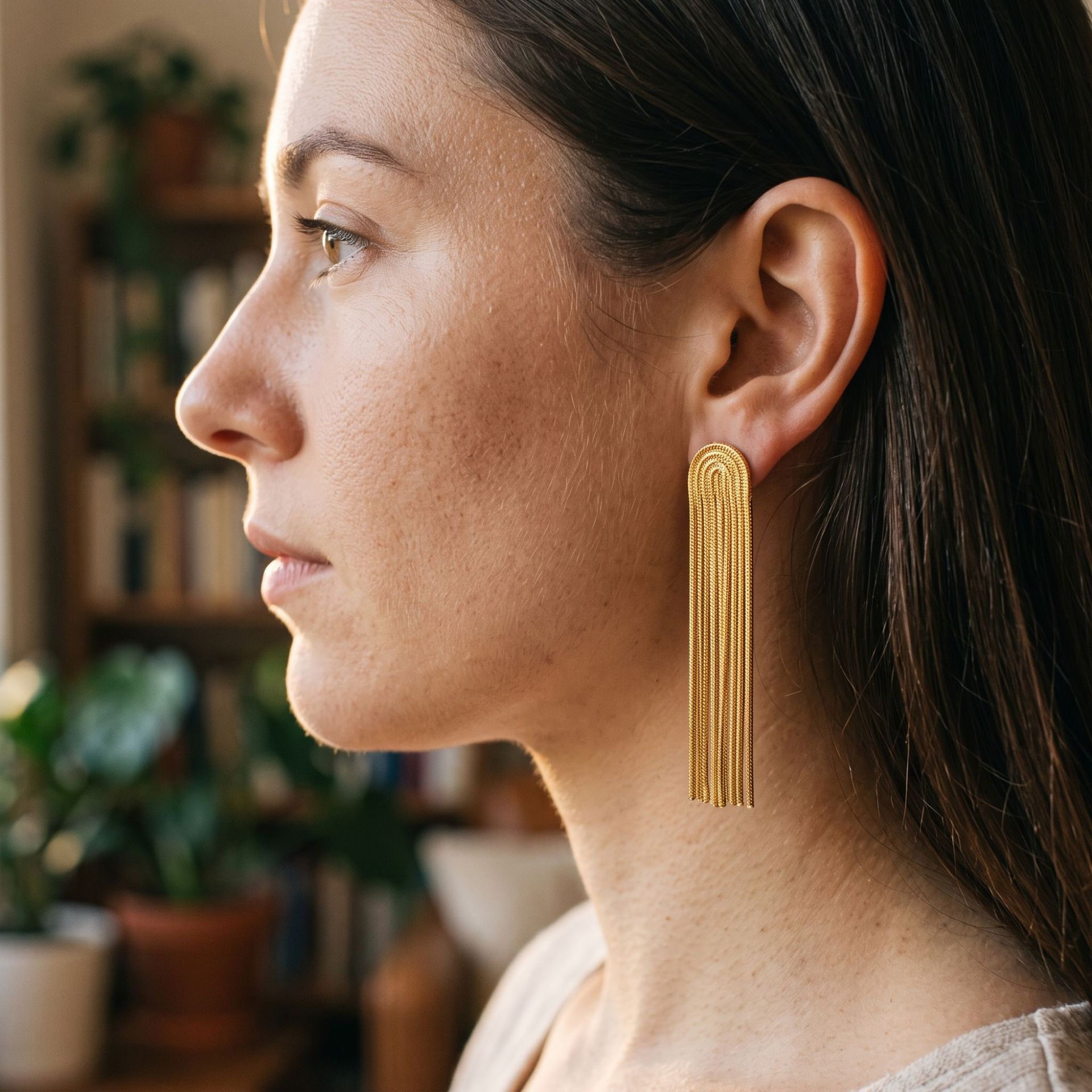Tina Europa y los Estados Unidos transfronterizos de acero inoxidable largos pendientes de bordas nicho universal diseño exagerado pendientes de cadena para mujeres