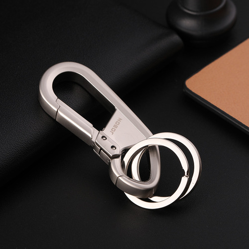 Jobon China Car Keychain Pendant Business Men Simple Waist Hanging Metal Keychain Gift Factory Wholesale