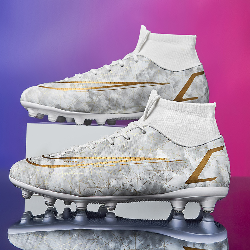 Scarpe da calcio transfrontaliere di grandi dimensioni da uomo S High Top Training Erba artificiale AG Spikes TF Unghie rotte Gioco di sport all'ingrosso_voghion.com