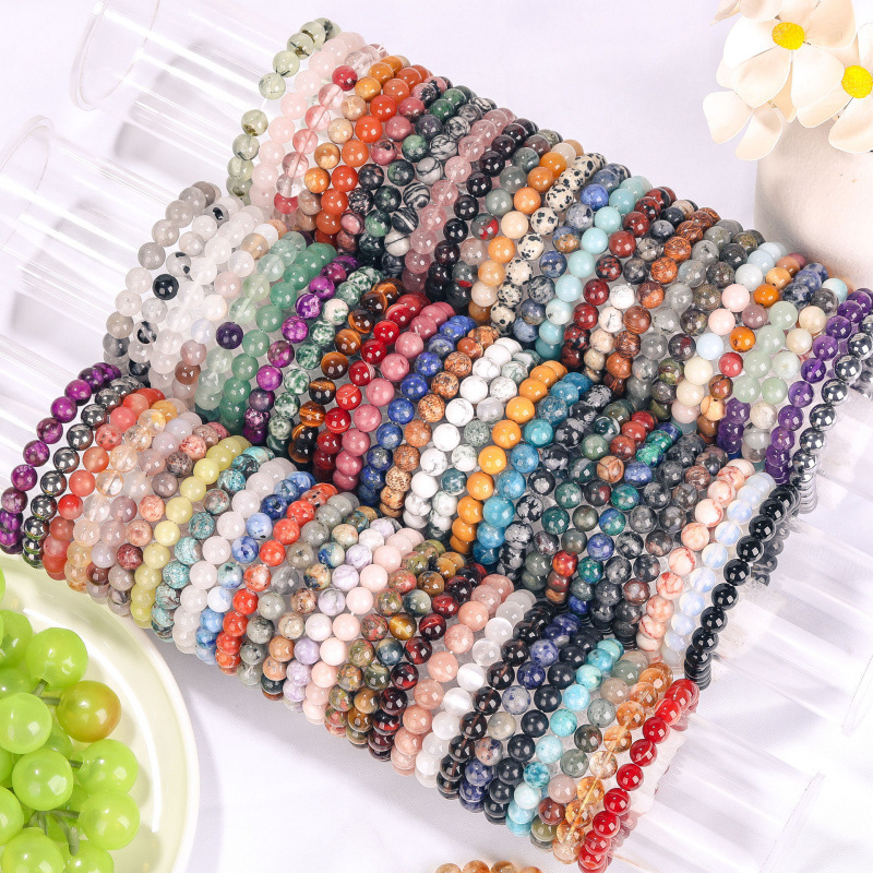 Yammy Chakra Beads Energy Bracelet Natural Round Agates Onyx