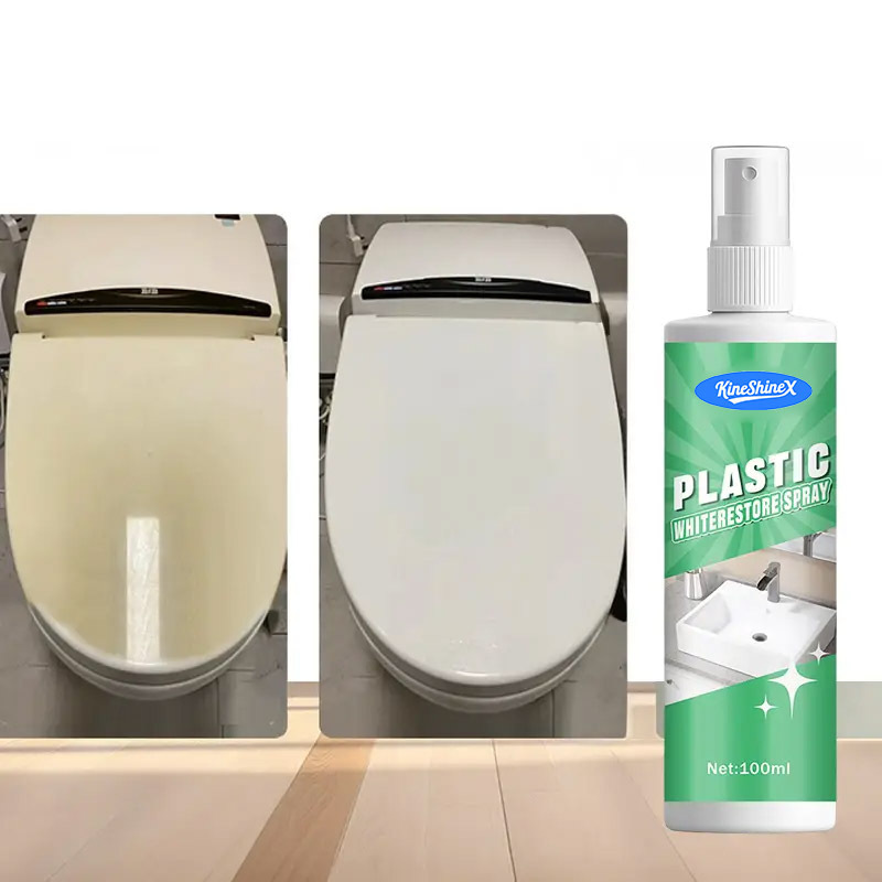 Multifunctional Plastic Cleaner with Whitening Agent, Powerful Decontamination and Deoxygenation, Suitable for Toilet Seat, Bathtub and Sink Cleaning Multifunctional Plastic Cleaner with Whitening Agent, Powerful Decontamination and Deoxygenation, Suitable for Toilet Seat, Bathtub and Sink Cleaning