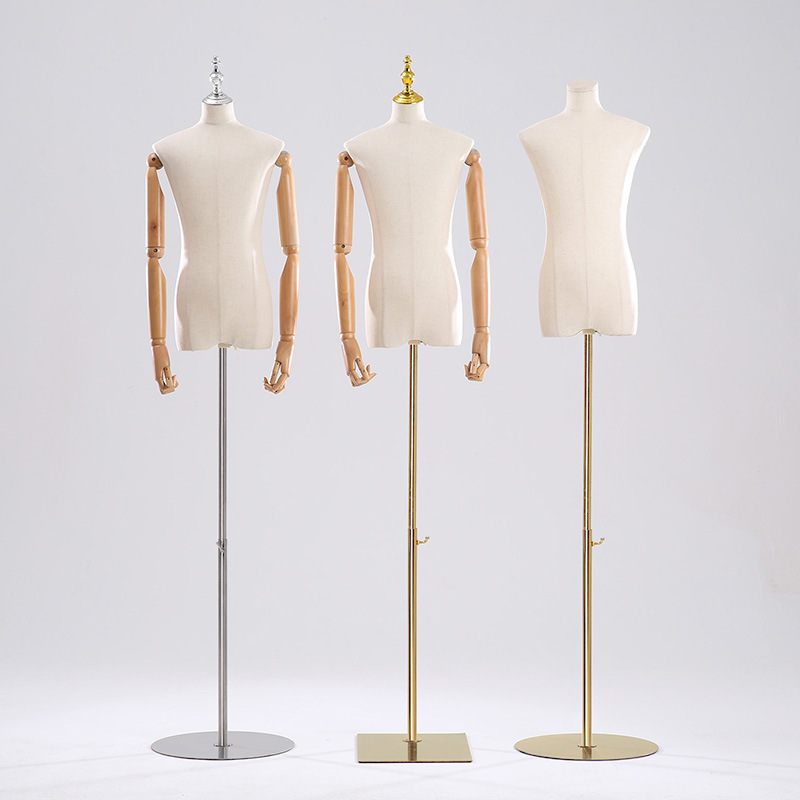 Teenagers Big Children's Costume Model Props Male and Female High School Uniform Display Half-length Dummy Table Model Display Stand