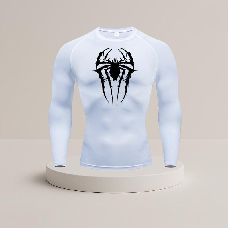 Men's Sports Long Sleeve Training T-shirt Quick Drying Printed Top_voghion.com