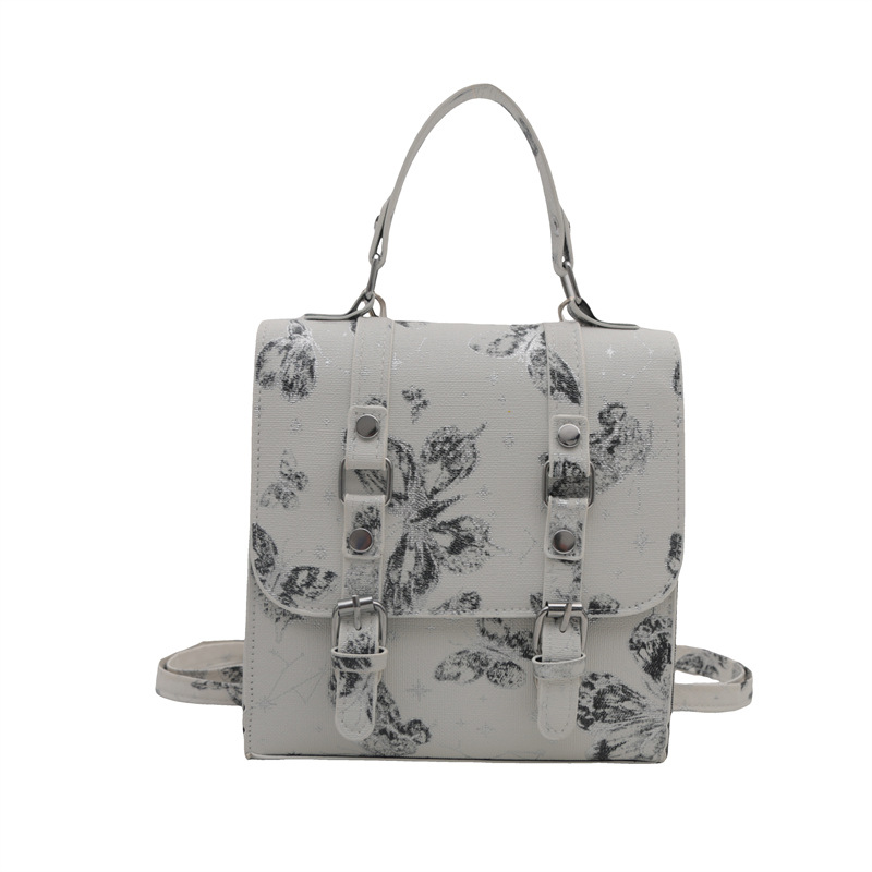 2024 nueva impresión universal mini bolso nuevo estilo chino chino de alto nivel de estilo extranjero nicho mochila mujer