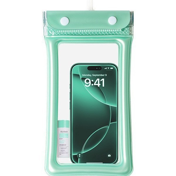 Airbag Floating Waterproof Mobile Phone Bag, Touch Screen Compatible, Sealed Swimming Bag, Transparent Waterproof Mobile Phone Bag for Beach Rafting