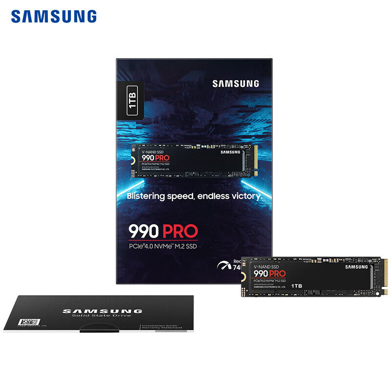 Samsung 990Pro Ssd M.2 Nvme Ssd Solid State Drive Pcie4.0 Suitable for Laptops and Desktops