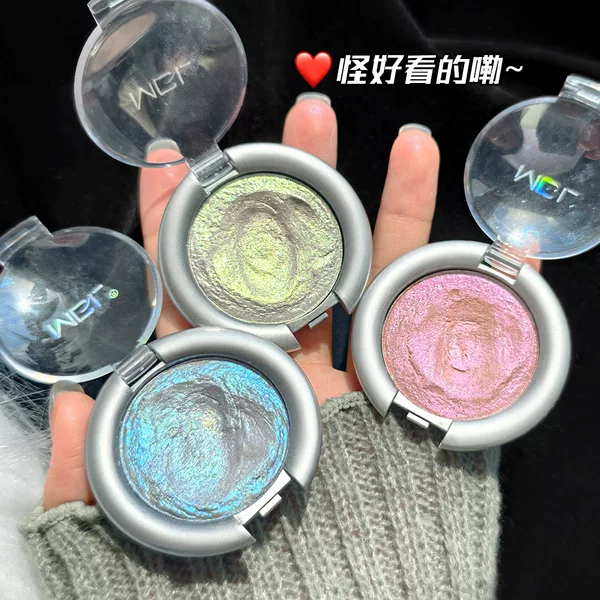 Mermaid Charm Monochrome Eyeshadow Palette Ins Pearlescent Sparkling Crystal Polarized Brightening Silkworm Highlight Mashed Potatoes