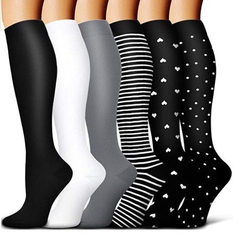 Selección estricta transfronteriza Suministro directo de Amazon en stock medias de presión calcetines de fitness deportivo para hombres y mujeres 168 combinación de patrones