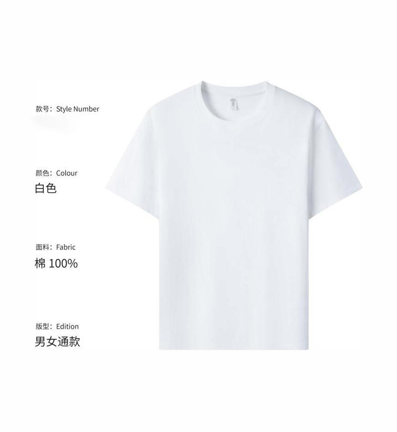 Comercio exterior europeo y americano algodón ropa de trabajo impresa logotipo camiseta publicitaria de cuello redondo camiseta cultural personalizada camiseta de manga corta personalizada