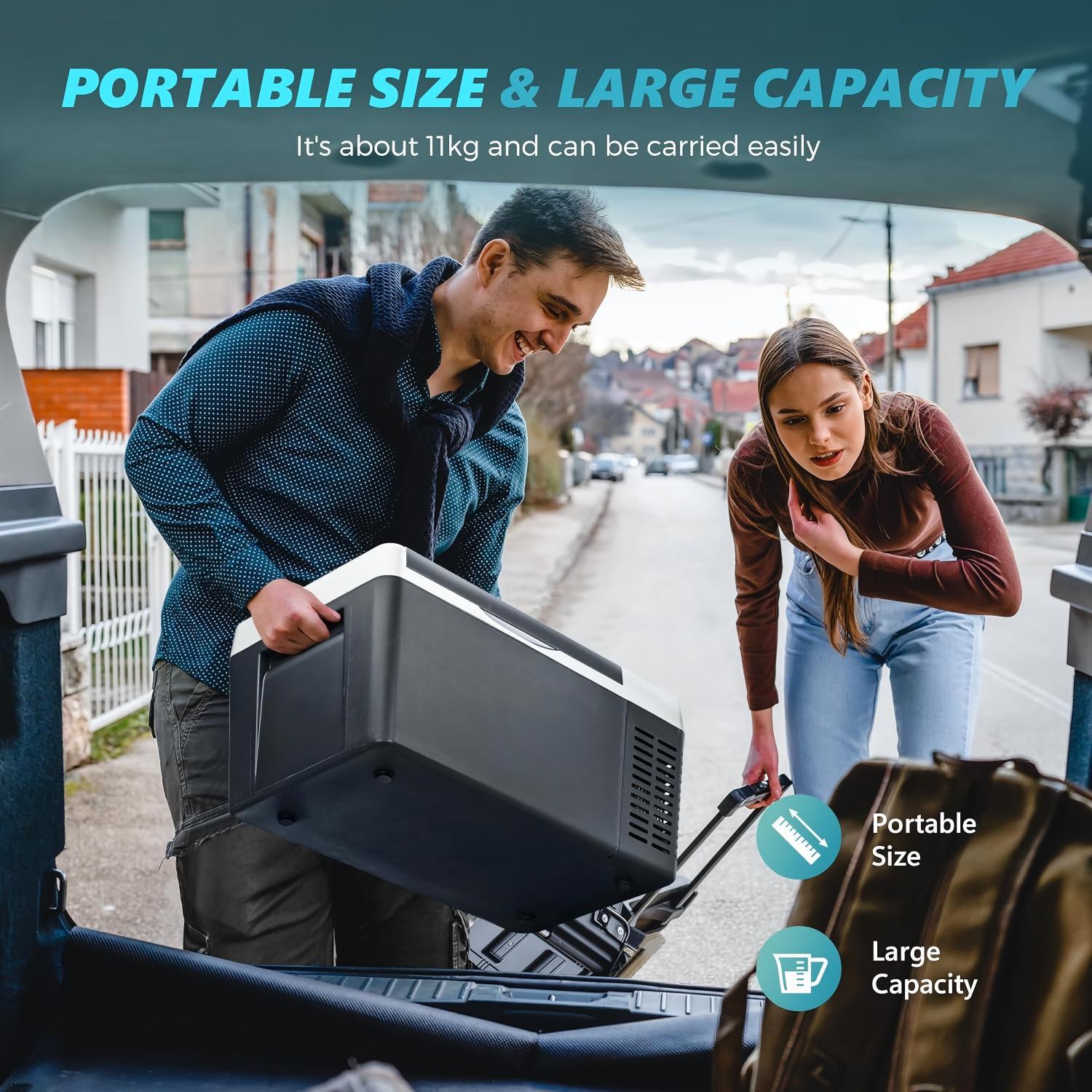 Factory In-Stock 18L Compressor Car Refrigerator for Car and Home Outdoor Use, Cooling and Freezing, 12V/24V Portable Small Ice Cooler