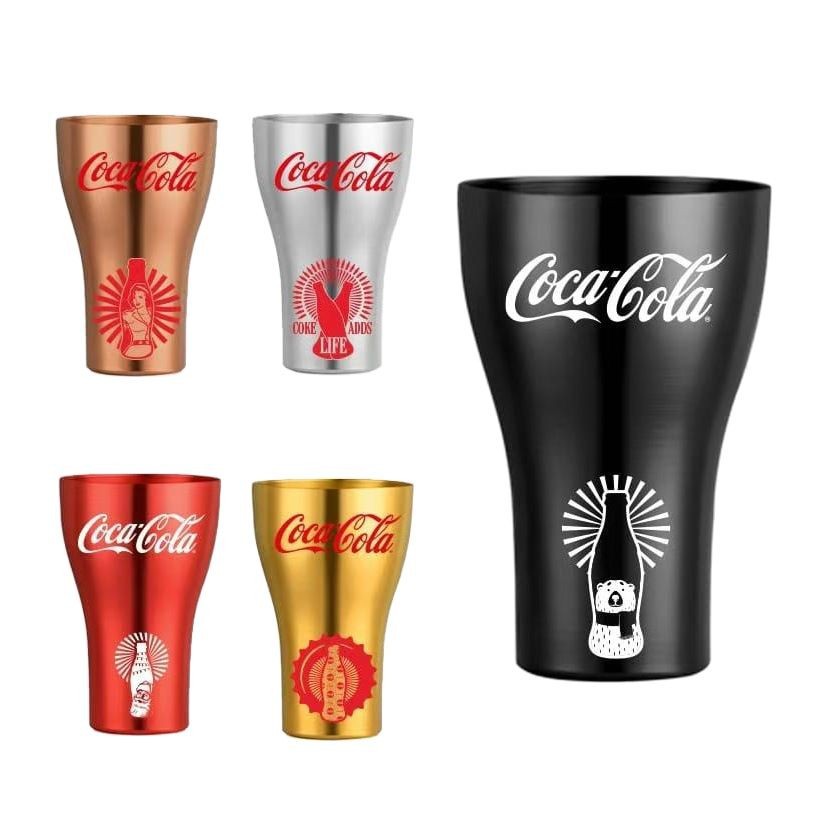360ML taza Coca-Cola oxidación taza de Coca-Cola taza de cerveza de una sola capa taza de bebida fría taza de jugo taza de aluminio personalizada