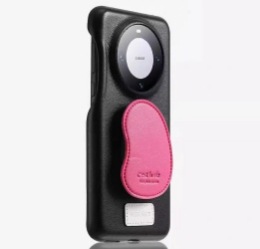 Patrón de piel amarillo lechoso Huawei mate70pro funda para teléfono móvil nuevo estilo de alta calidad con soporte de cuero adecuado para pura70pro