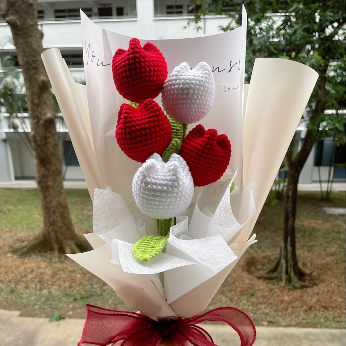 [완성 된 뚱뚱한 튤립] 긍정적 인 레드 1 지점