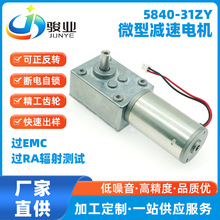 过EMC5840-31ZY微型减速电机蜗轮蜗杆自锁直流减速电机厂家