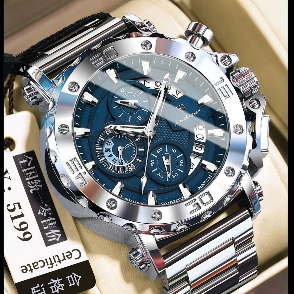 POEDAGAR/ Waterproof universal quartz watches