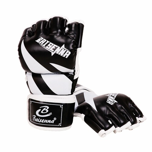 Half Finger Glove for Men and Women, Boxing Gloves with Five Fingers, Breathable Practical MMA Training Gloves, Sanda Fighting and Striking Fighting Gloves