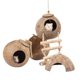 Coconut Shell wooden bird nest hamster nest hiding nest Golden Bear parrot nest molars landscaping winter warm