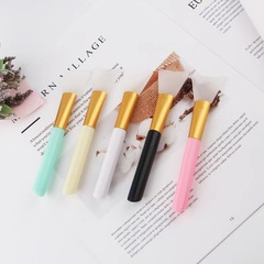 Wholesale silicone face mask brush for dedicated application-style cleaning and makeup brush with a slanted base