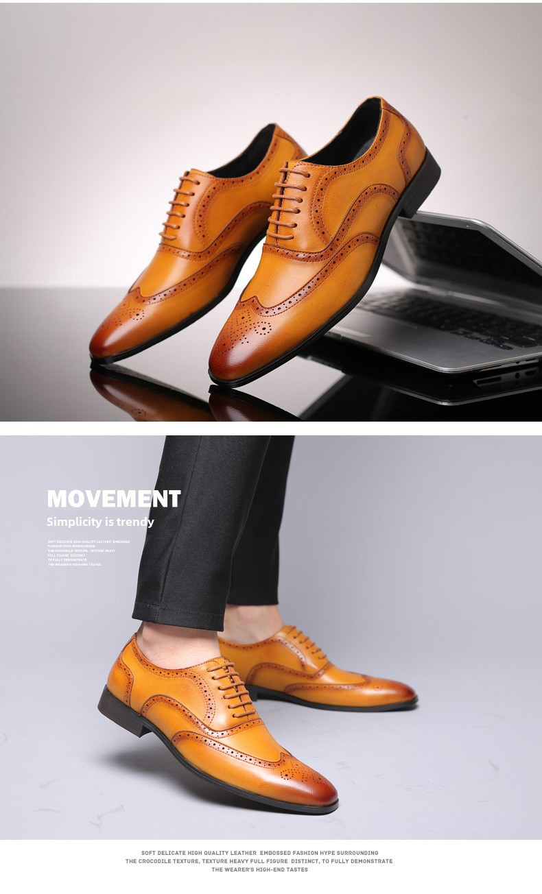 Factory direct supply spring new formal casual men's shoes Oxford Business Men's shoes cross-border for a generation of hair_vogvips.com