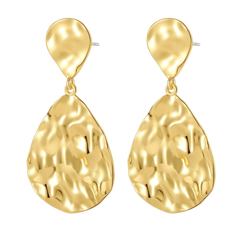 Amazon's New European and American Style Trendy Textured Earrings with Exaggerated Geometric Texture for Women Amazon's New European and American Style Trendy Textured Earrings with Exaggerated Geometric Texture for Women