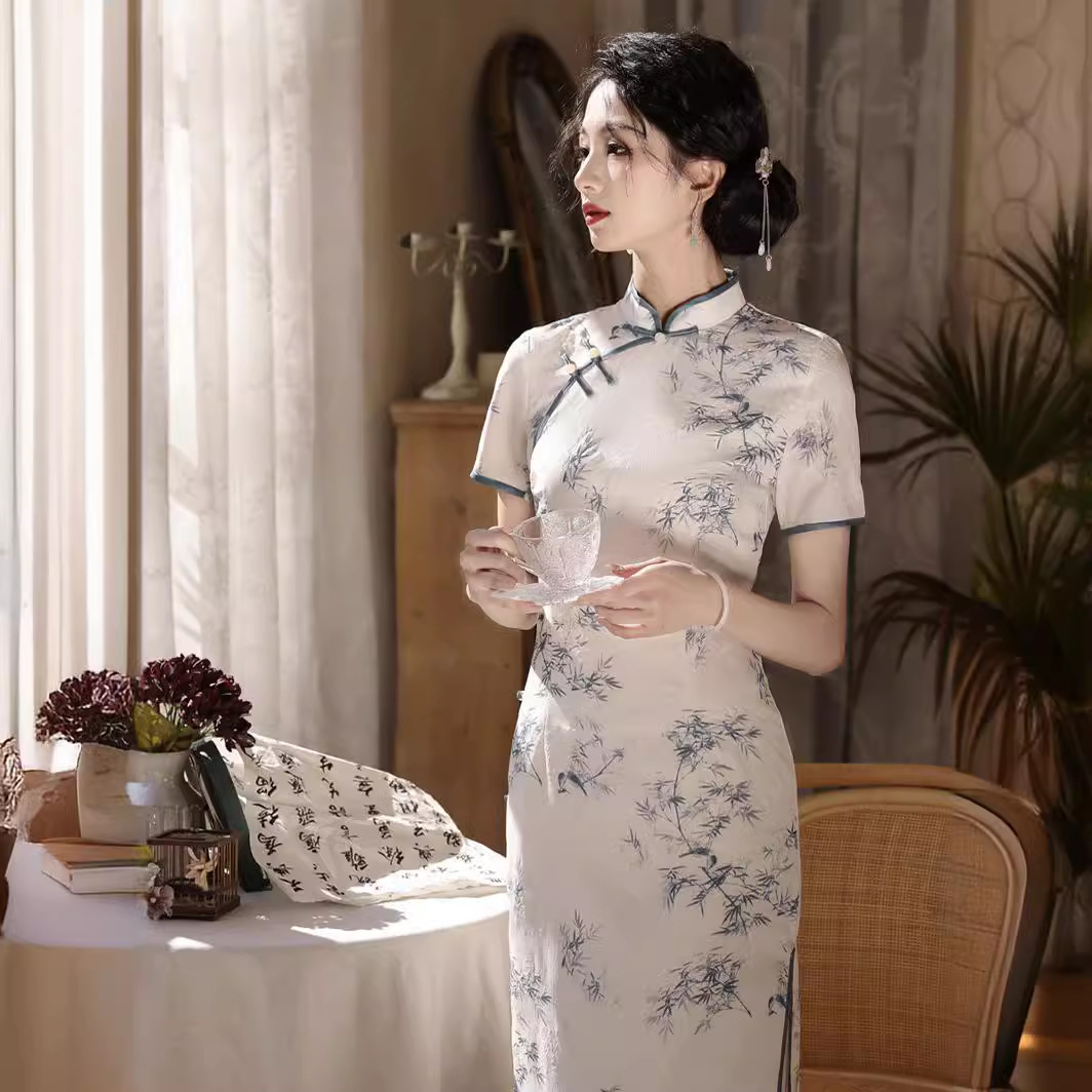 High-end youthful style cheongsam for women 2024 new spring and…