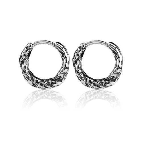 European and American cold style earrings, original irregular titanium steel earrings, personalized retro earrings, trendy earrings, cross-border earrings