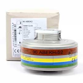 MSA/梅思安10098112-CN过滤罐90ABEK2配4100半面罩3100全面罩使用