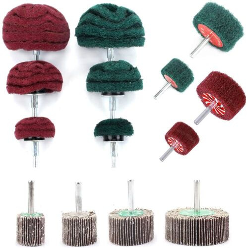 跨境14PC无纺布磨光抛光轮纤维轮 百叶轮