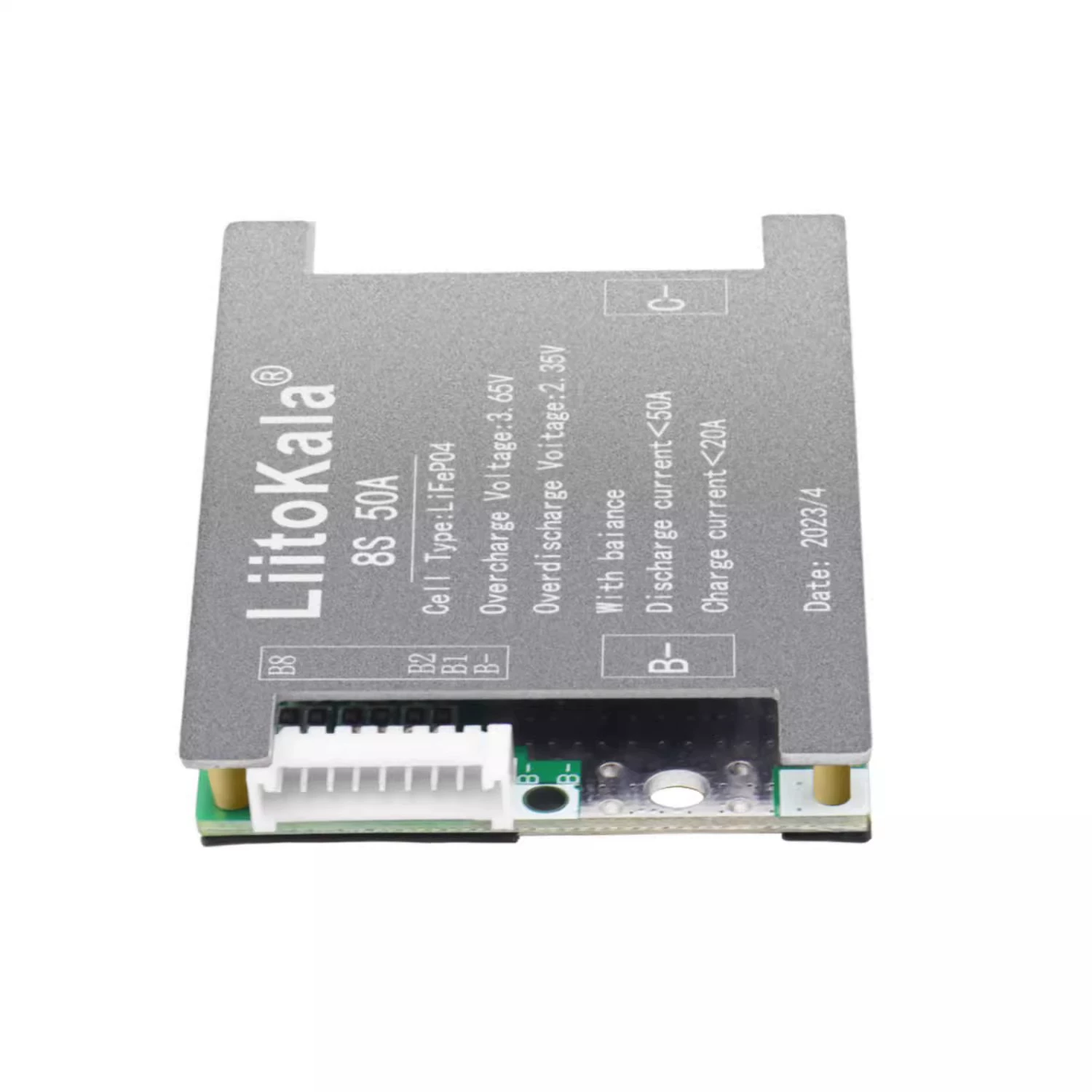 Плата защиты аккумулятора LiFePO4 8S-24V50A-BMS, 8 элементов, 24В, балансировка
