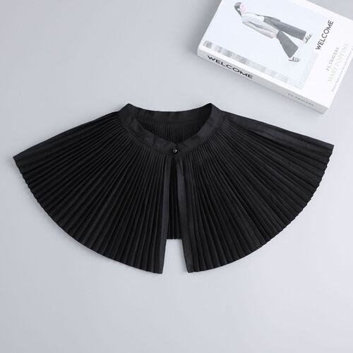  spring, autumn and winter versatile little expert pleated scalloped fake collar