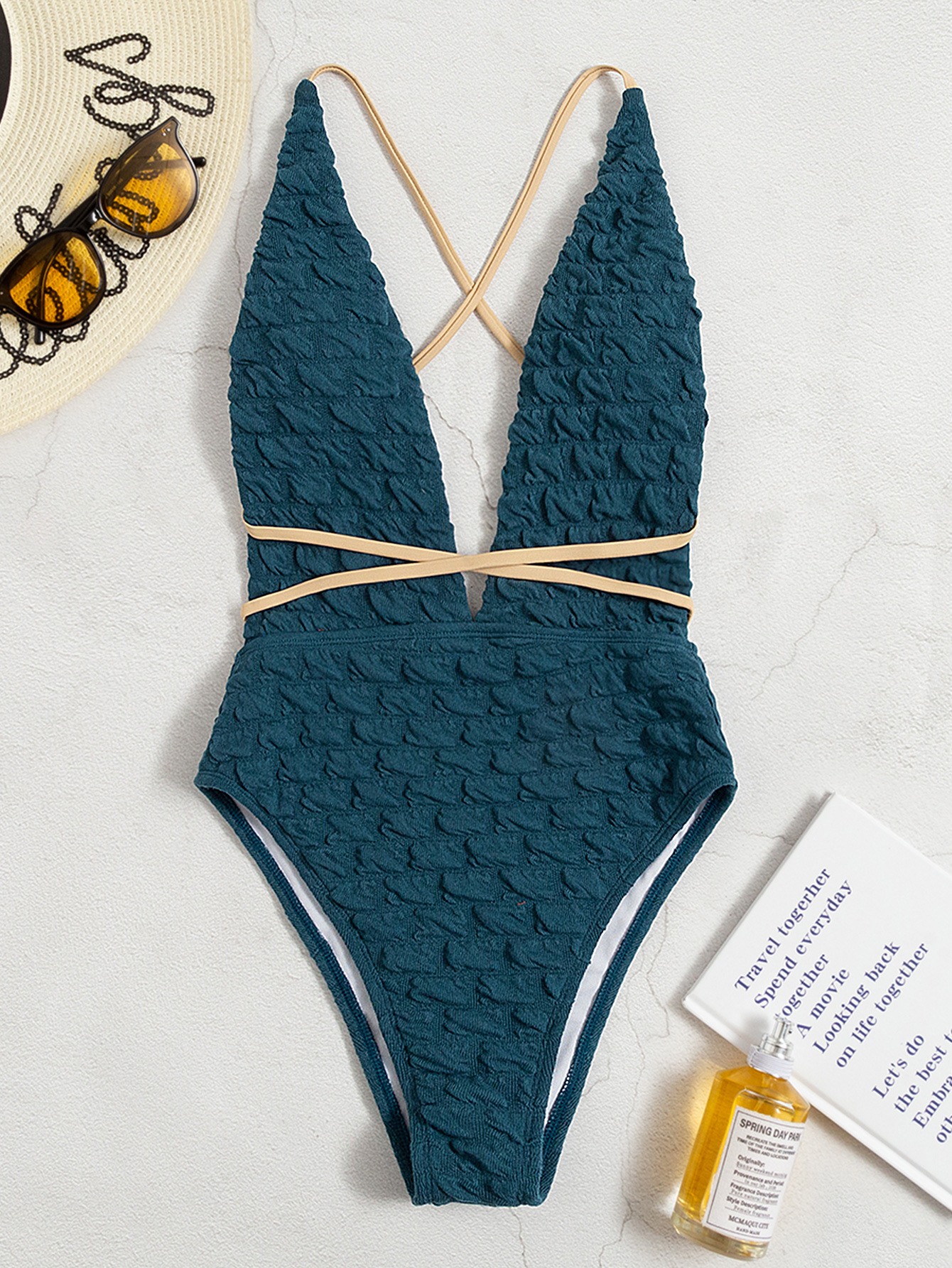 Women's Sexy Solid Color 1 Piece One Piece Swimwear display picture 3