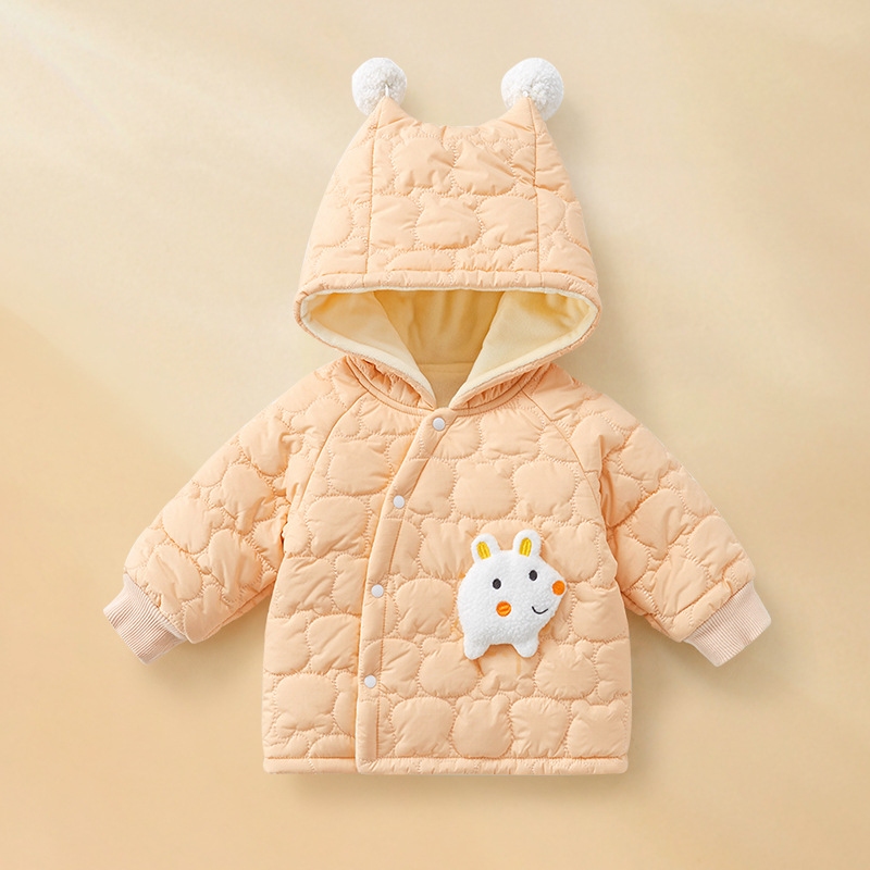 Camaca de algodón para bebés otoño y invierno chaqueta de algodón para niños y niñas gruesa con terciopelo de algodón cálido chaqueta de invierno de algodón para bebés image 11