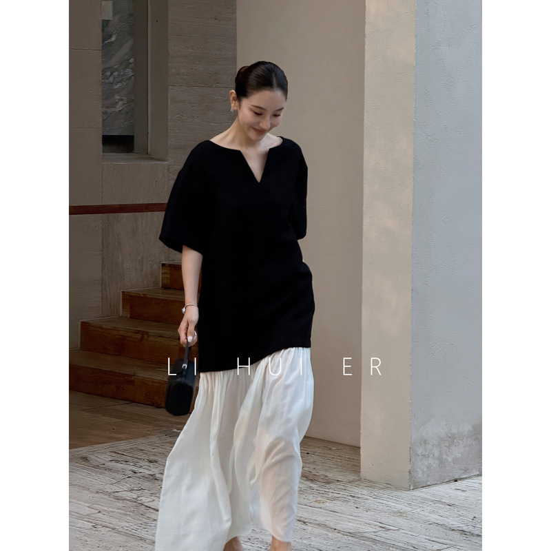 E-61197 # Lihuier Noah's Ark High-End Color-Blocking Dress for Women, Long Holiday Dress. E-61197 # Lihuier Noah's Ark High-End Color-Blocking Dress for Women, Long Holiday Dress.