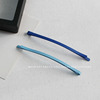 Blue universal metal hairgrip, 8.5cm, simple and elegant design