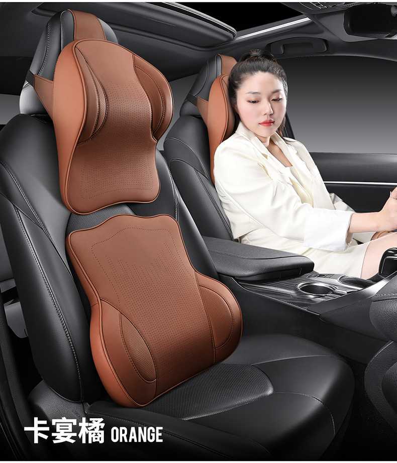 26 types of car headrests and lumbar supports, aviation memory foam neck pillows, ergonomic lumbar support car pillows for cross-border sales