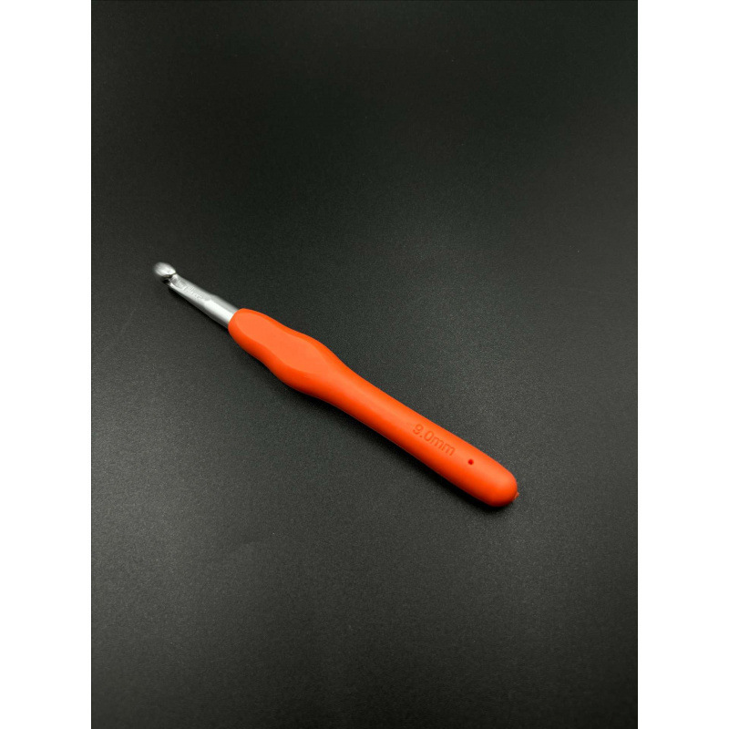 Juego de Agujas de Ganchillo de Aluminio con Mango de Plástico para Tejer Suéteres