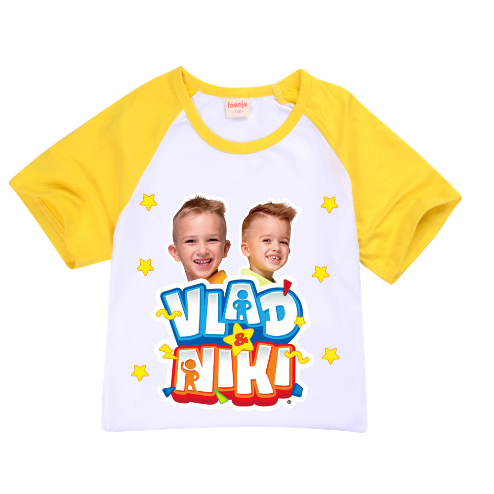Jungen Sommer Vlad Niki Sets Kurzarm T-Shirt Shorts 2 Stück Anzug Casual Sportswear Kinder kleidung Trainings anzug für Teenager Mädchen – Detail 19