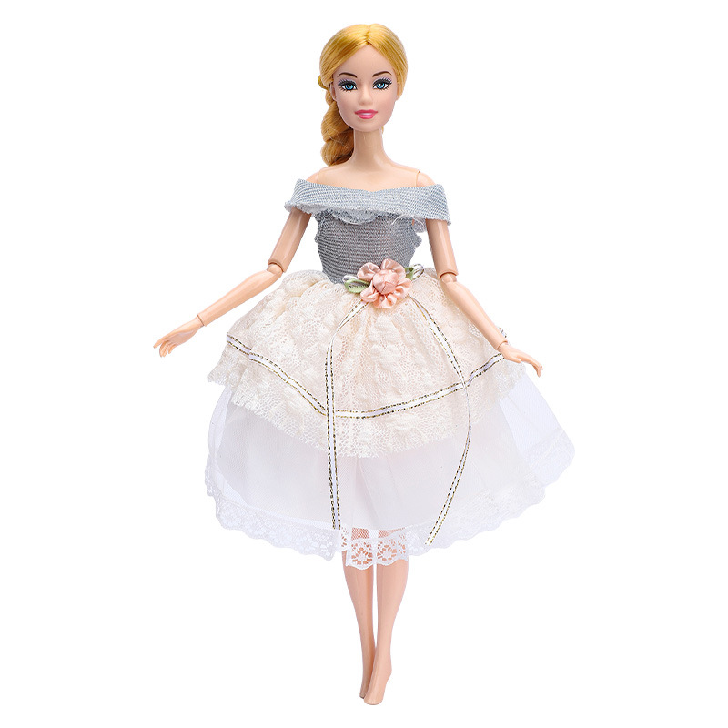 30cm Barbie muñeca ropa traje moda vestido princesa vestido encaje vestido niñas juguetes transfronterizos nuevo