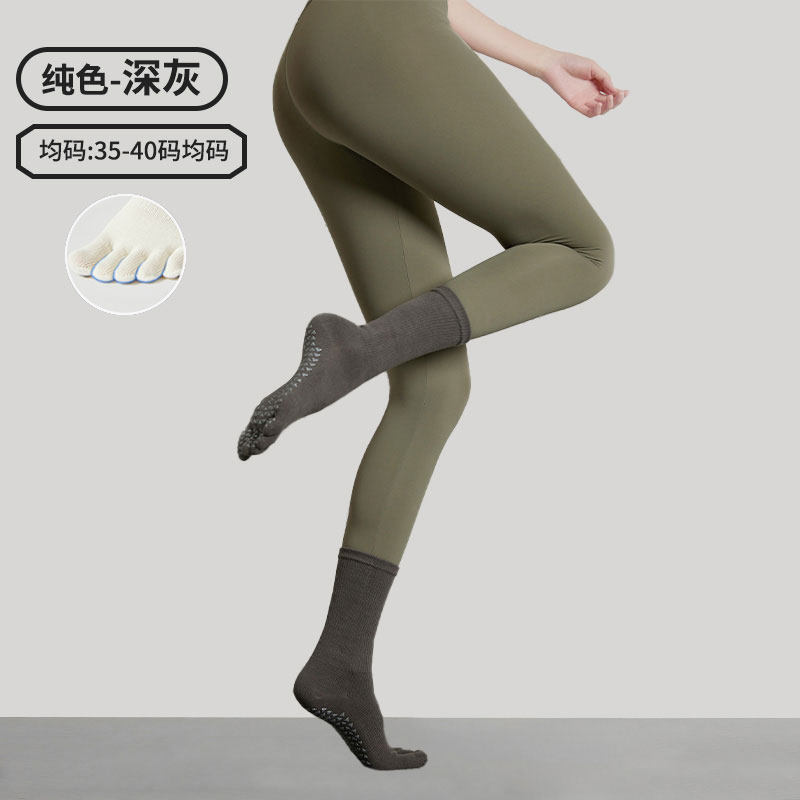 Calcetines finos de yoga para verano, calcetines largos de Pilates, calcetines deportivos de compresión antideslizantes de longitud media para mujer, venta al por mayor de artículos de fitness.