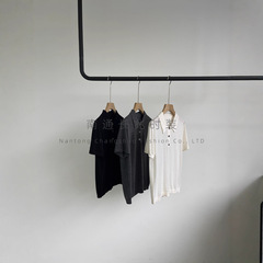 90S高阶精纺Polo衫[桑蚕丝+羊毛]奢混纺温凉双效高密针织短袖女秋