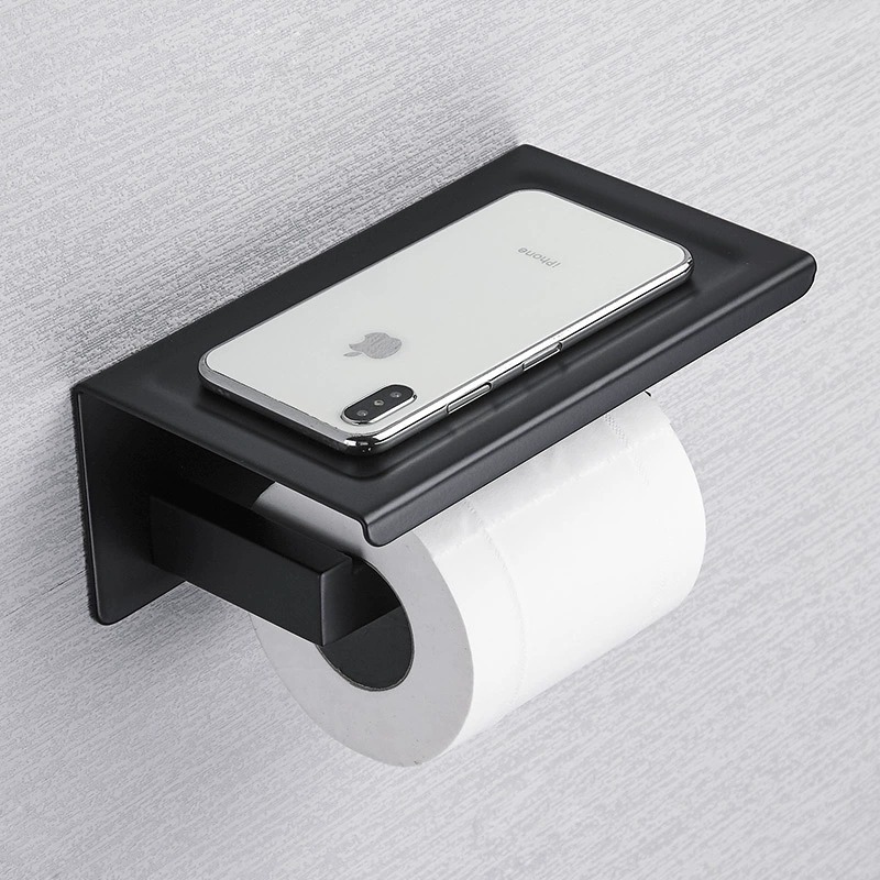 Titular de papel higiénico de acero inoxidable 304 ingeniería hotelera titular de papel higiénico rollo de papel titular de almacenamiento caja de pañuelos fabricante cuadrado